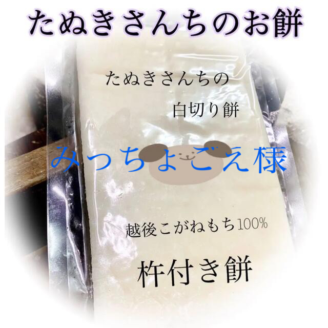 たぬきさんちの杵つき餅500ｇ×2 食品/飲料/酒の加工食品(その他)の商品写真