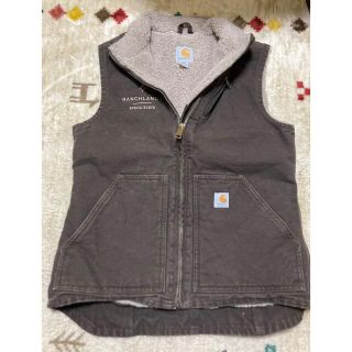 カーハート(carhartt)のvintage Carhartt ムートン　デニムベスト(ベスト)