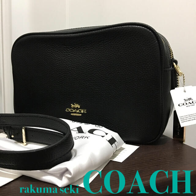 新品　COACH コーチ ショルダーバッグ　黒　ブラック　アウトレット