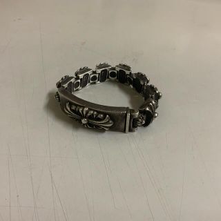 クロムハーツ(Chrome Hearts)のCHROME HEARTS クロムハーツ ID ブレスレット フローラル(ブレスレット)