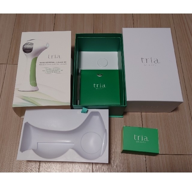 【美品】tria トリア・パーソナルレーザー脱毛器4X グリーン コスメ/美容のボディケア(脱毛/除毛剤)の商品写真