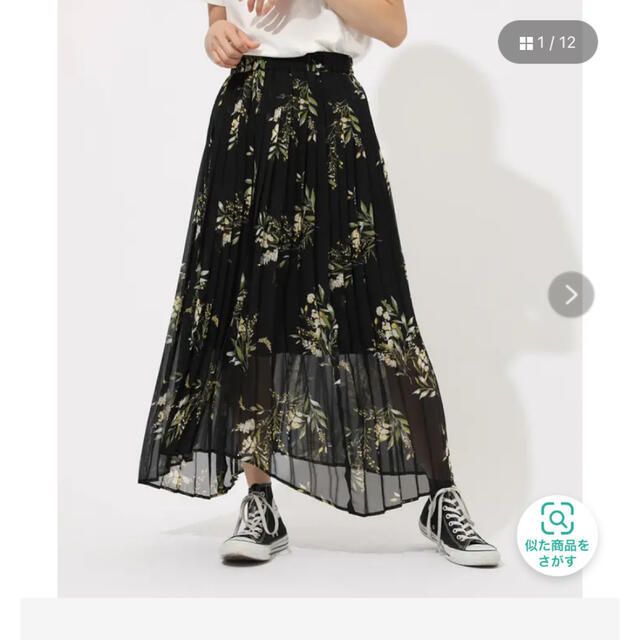 AZUL by moussy(アズールバイマウジー)のASYMMETRY PLEATS SKIRT   AZUL by moussy レディースのスカート(ロングスカート)の商品写真