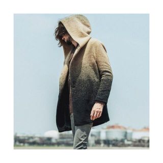 NO ID. - NO ID. WT グラデーション フーデッドコート※即購入OKの通販 ... 美品 NO ID. WTグラデーションフーデッドコート 2 ミディアム丈