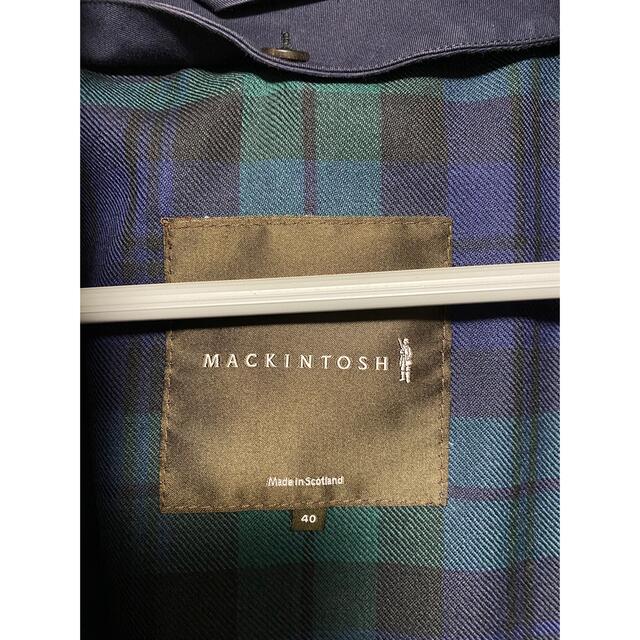 MACKINTOSH(マッキントッシュ)の【値下げ】マッキントッシュ　ダンケルド　ゴム引き　サイズ40 ネイビー メンズのジャケット/アウター(ステンカラーコート)の商品写真