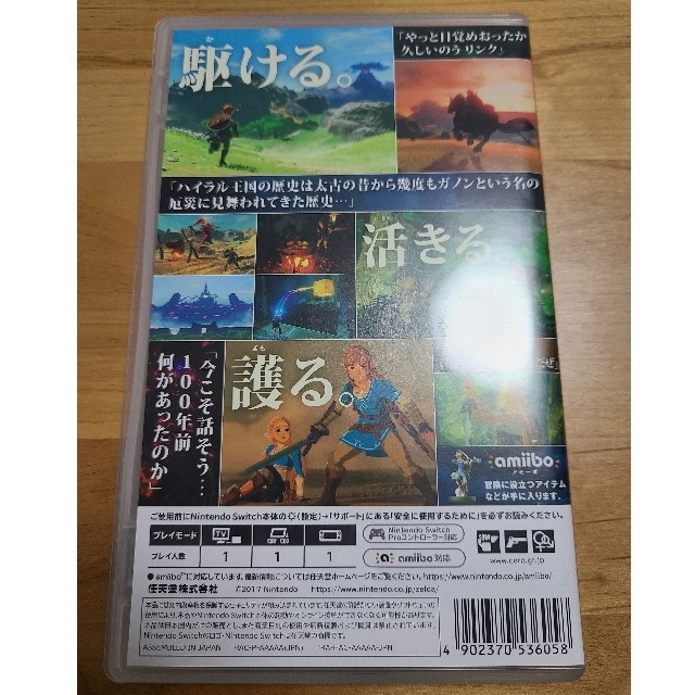 Nintendo Switch(ニンテンドースイッチ)のゼルダの伝説 ブレス オブ ザ ワイルド Switch エンタメ/ホビーのゲームソフト/ゲーム機本体(家庭用ゲームソフト)の商品写真