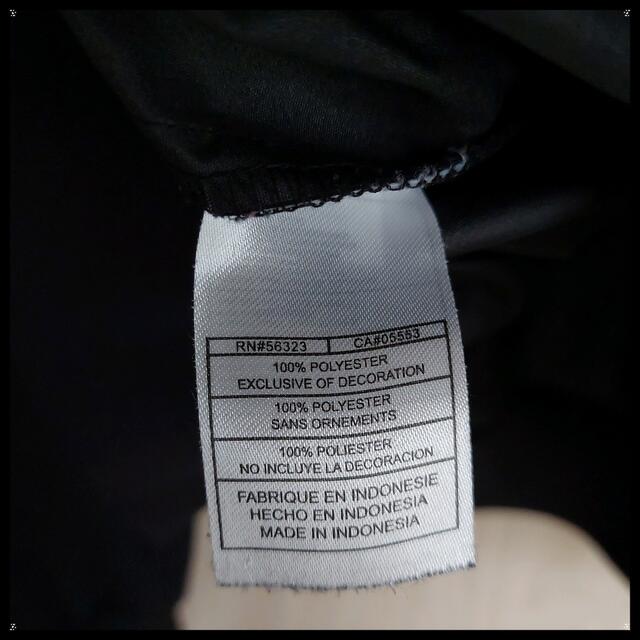 NIKE(ナイキ)のナイキNIKEナイロンプルオーバー黒ブラックXLカレッジ刺繍リブライン古着 メンズのジャケット/アウター(ナイロンジャケット)の商品写真
