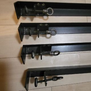 （工具不要）エフクランプ　レッグ 4脚セット 高さ850mm～(バーテーブル/カウンターテーブル)