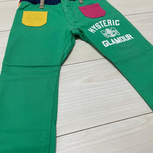 HYSTERIC MINI(ヒステリックミニ)のMロゴパンツ.110👖💚 キッズ/ベビー/マタニティのキッズ服男の子用(90cm~)(パンツ/スパッツ)の商品写真