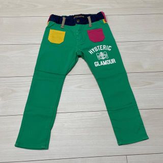 ヒステリックミニ(HYSTERIC MINI)のMロゴパンツ.110👖💚(パンツ/スパッツ)