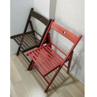 【直接引取限定】IKEA 折りたたみチェア 4脚(ダイニングチェア)