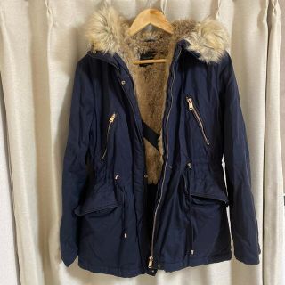 ザラ(ZARA)のZARA モッズコート　ネイビー　XS コート　アウター　紺(モッズコート)