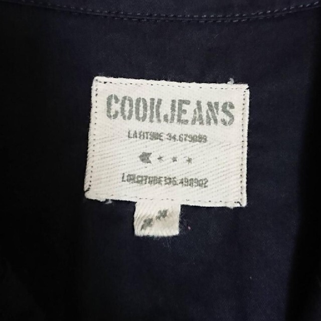 ★ぱど男爵様★　　COOKJEANS☆クックジーンズ☆コットン ジャケット☆BK メンズのジャケット/アウター(テーラードジャケット)の商品写真