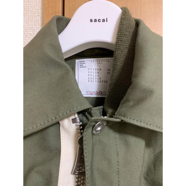 SACAI サカイ コットンナイロンオックスフォードブルゾン