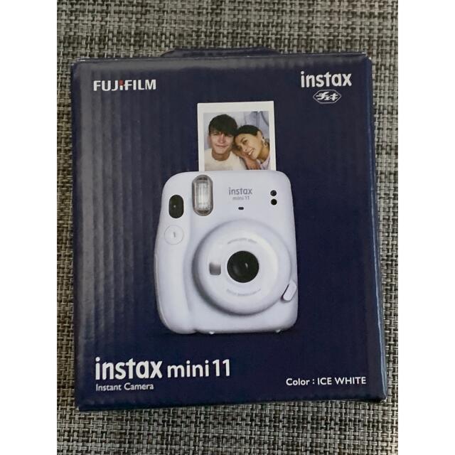 instax mini11 チェキカメラ ICE WHITEスマホ家電カメラ