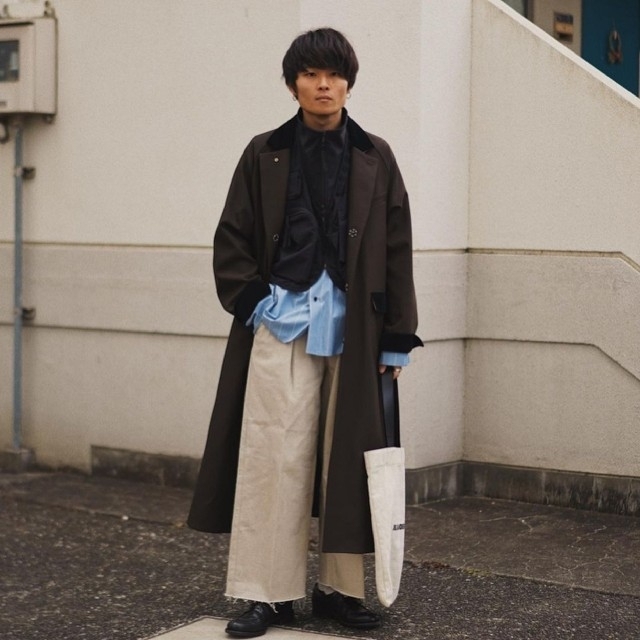 SUNSEA(サンシー)のSUNSEA 18AW POLYYS WOOL COAT【ブラウン色・サイズ2】 メンズのジャケット/アウター(チェスターコート)の商品写真