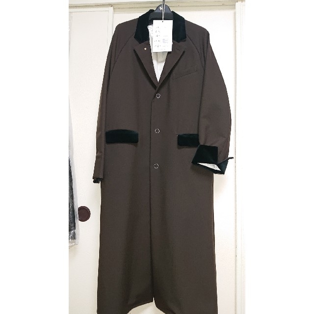 SUNSEA 18AW POLYYS WOOL COAT【ブラウン色・サイズ2】