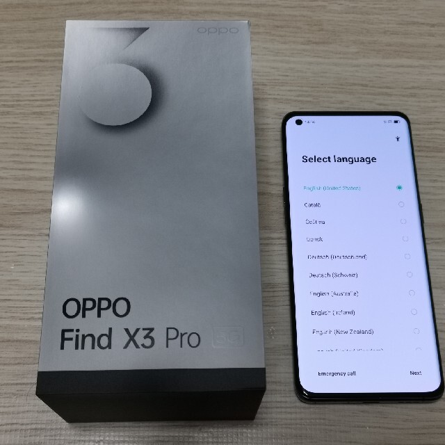 OPPO FIND X3 PRO SIMフリー　グロスブラック美品保証ケース2個