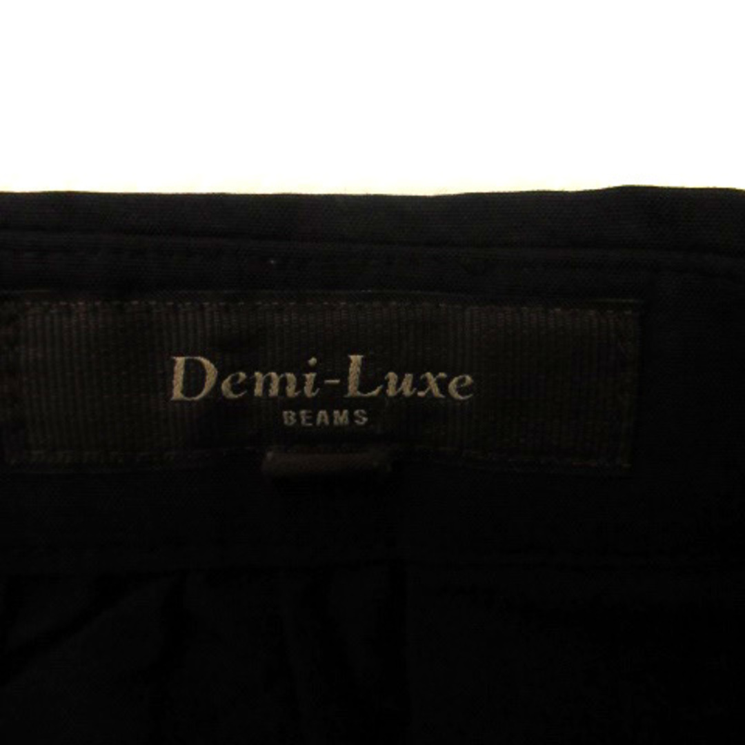 Demi-Luxe BEAMS(デミルクスビームス)のデミルクス ビームス フレアスカート ミニ丈 36 黒 ブラック レディースのスカート(ひざ丈スカート)の商品写真