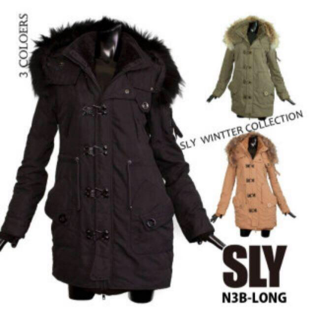 SLY(スライ)のSLY 　N3B ブラック　ロング レディースのジャケット/アウター(モッズコート)の商品写真