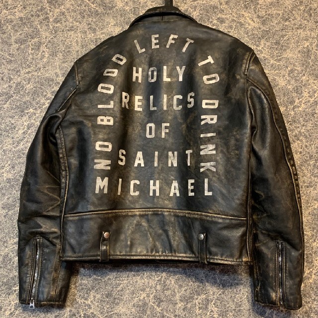 SAINT MICHAEL Schott 2 ライダース ジャケット ワンスター-