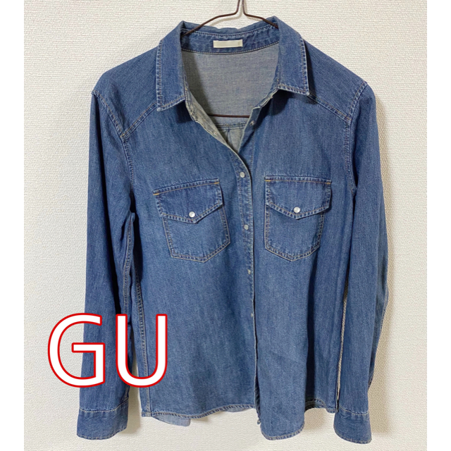 GU(ジーユー)のGU デニムシャツ レディースのトップス(シャツ/ブラウス(長袖/七分))の商品写真