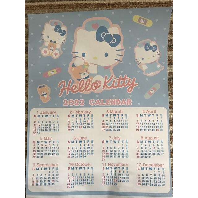 2022年 キティちゃん カレンダー インテリア/住まい/日用品の文房具(カレンダー/スケジュール)の商品写真