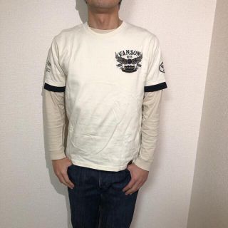 バンソン(VANSON)のバンソン　刺繍入りレイヤード半袖Tシャツ　(Tシャツ/カットソー(半袖/袖なし))