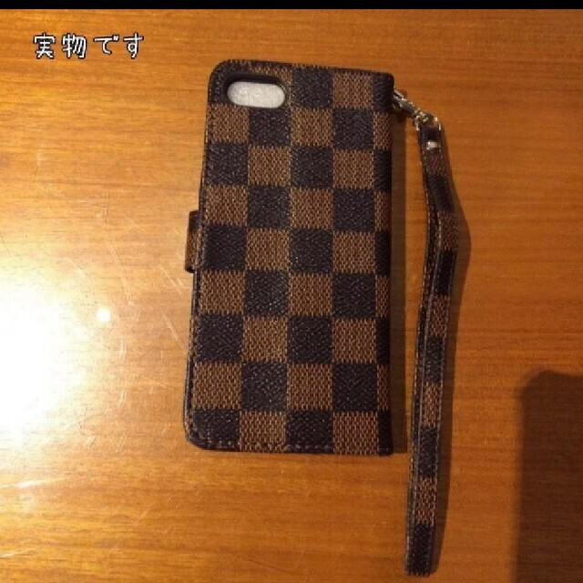 iPhone7 iPhone8 iPhoneSE2 茶 格子 iPhoneケース スマホ/家電/カメラのスマホアクセサリー(iPhoneケース)の商品写真