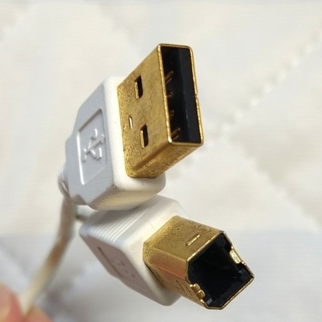 USBケーブル　TypeA-B(Type-A - Type-B)　0.5m スマホ/家電/カメラのPC/タブレット(PC周辺機器)の商品写真