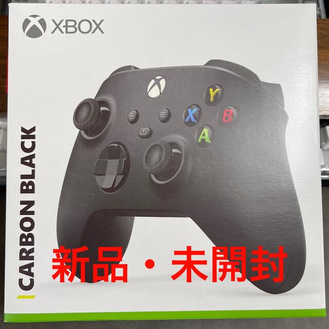 Microsoft(マイクロソフト)のXbox ワイヤレス コントローラー (カーボン ブラック) 新品・未開封 エンタメ/ホビーのゲームソフト/ゲーム機本体(家庭用ゲーム機本体)の商品写真