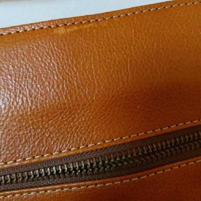 本革 牛革 ショルダーバッグ 肩かけ 薄型 かばん バッグ 革 鞄 茶色 新品 レディースのバッグ(ショルダーバッグ)の商品写真