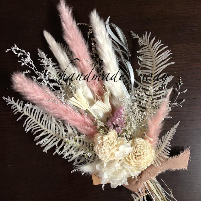 ♡No.613 sachi様専用white*pink スワッグブーケ♡ 【着後レビューで