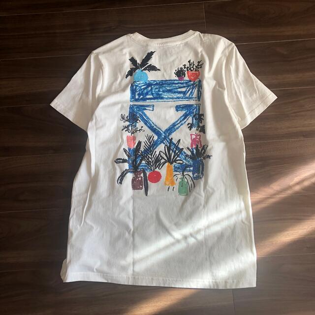 off-white プリント Tシャツ オフホワイト