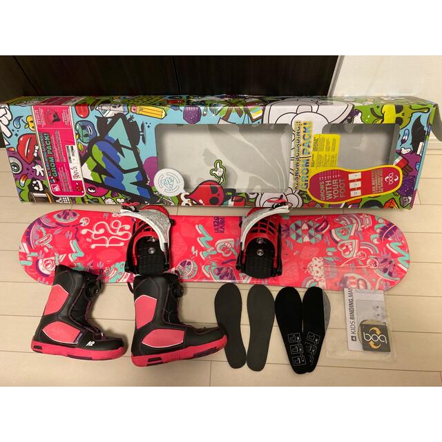 K2 LIL'KANDI GROM ややこしい PACK Jr.スノーボード3点セット K2 LIL'KANDI GROM ややこしい PACK Jr.スノーボード3点セット