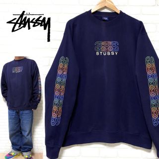 ステューシー(STUSSY)のSTUSSY ステューシー クルーネック スウェット SSリンク シャネルロゴ(スウェット)