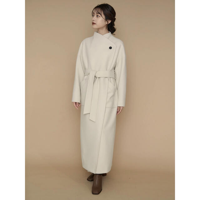 【新品タグ付】L'Or Irregular hem Cape Coat