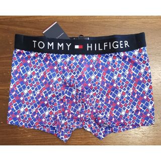 トミーヒルフィガー(TOMMY HILFIGER)のトミーヒルフィガー　新品　メンズ　ボクサーパンツ(ダイヤ/ブルーS)(ボクサーパンツ)