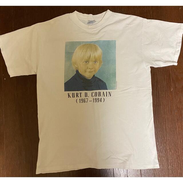 カートコバーンTシャツ　ニルバーナ　幼少期写真