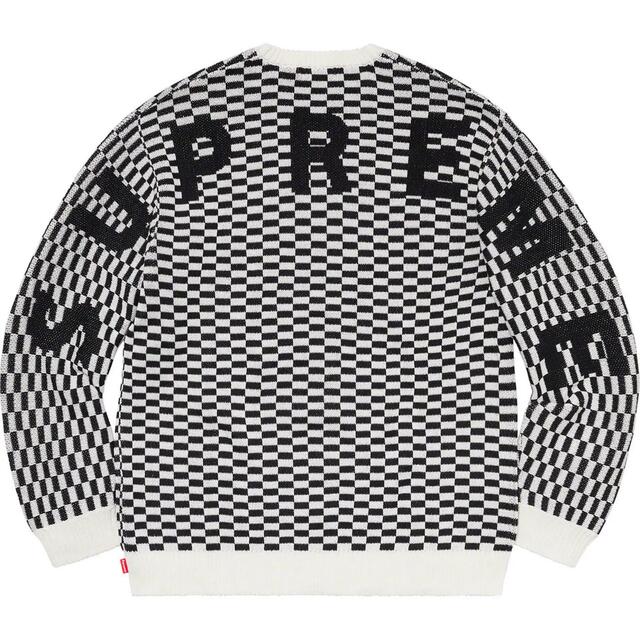 Supreme Back Logo Sweater Black L