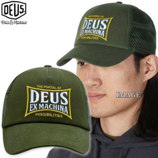 デウスエクスマキナ(Deus ex Machina)の新品 正規品 デウス DEUS EX MACHINA 総刺繍ロゴ メッシュCAP(キャップ)