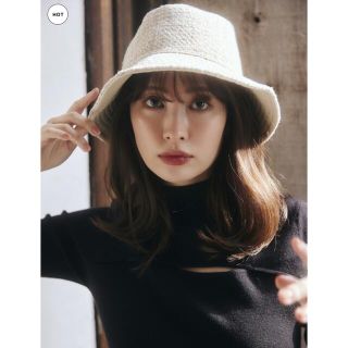 スナイデル(SNIDEL)のReversible Vegan LeatherTweed Bucket Hat(ハット)