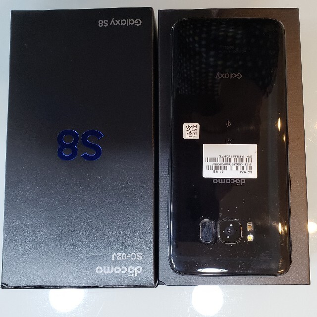 SAMSUNG Galaxy S8 SC-02J Midnight Black スマホ/家電/カメラのスマートフォン/携帯電話(スマートフォン本体)の商品写真