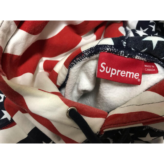 サイズS Supreme flag Box Logo Pullover 星条旗