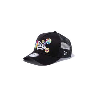 ニューエラー(NEW ERA)のNEW ERA 9FORTY Trucker FLOWER FLAG BLACK(キャップ)