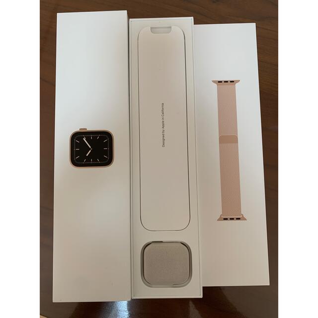 アップル Apple Watch5 44mm ゴールドステンレス ゴールドミラネ