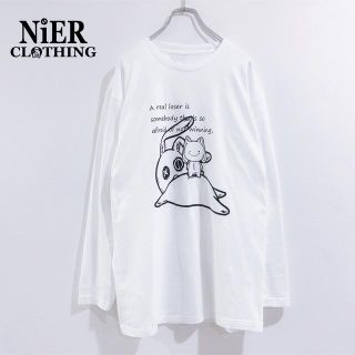 NieR 5.6oz NieRちゃん ホワイト CUTSEW(カットソー(長袖/七分))