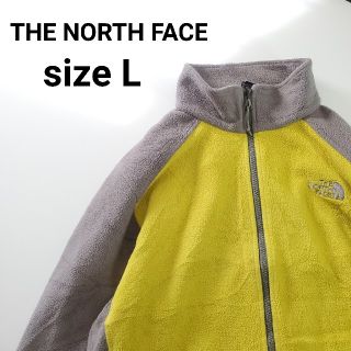 ザノースフェイス(THE NORTH FACE)のノースフェイス　ジップアップフリース　L.GRAY YELLOW(ニット/セーター)