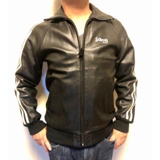 schott - Schott ショット 羊革 ライン トラックジャケット ジャージ ...