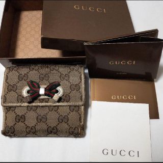 グッチ(Gucci)のGUCCI グッチ 財布 二つ折り レディース リボン(その他)