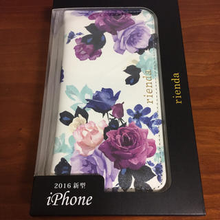 リエンダ(rienda)の新品未使用 rienda 手帳ケース iPhone7 ローズブライト リエンダ(iPhoneケース)